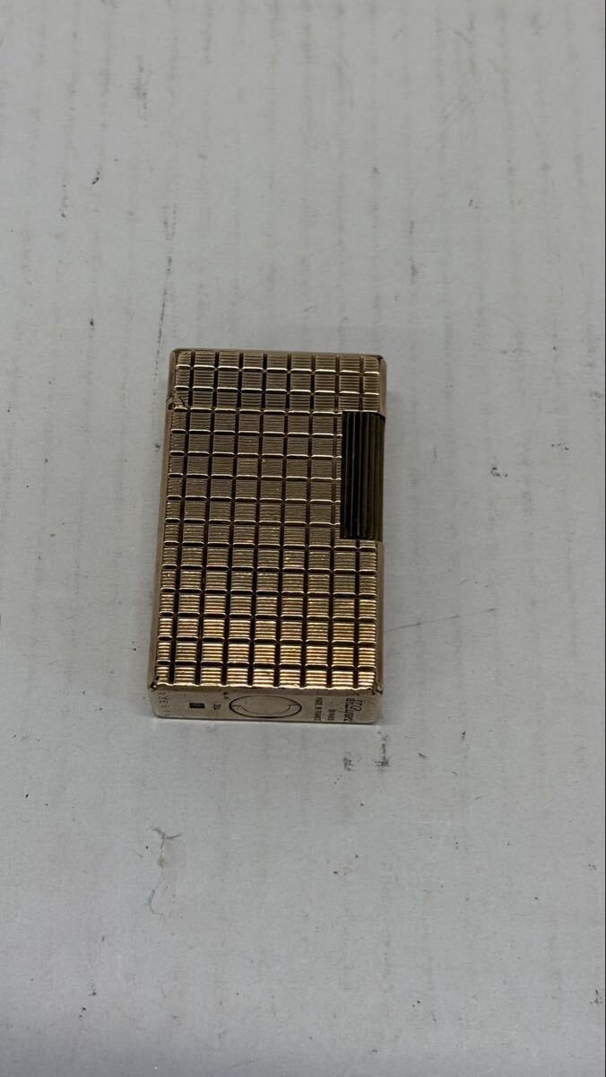 1円　ST Dupont ゴールド　ガスライター　エステー　デュポン　ローラー式　着火未確認