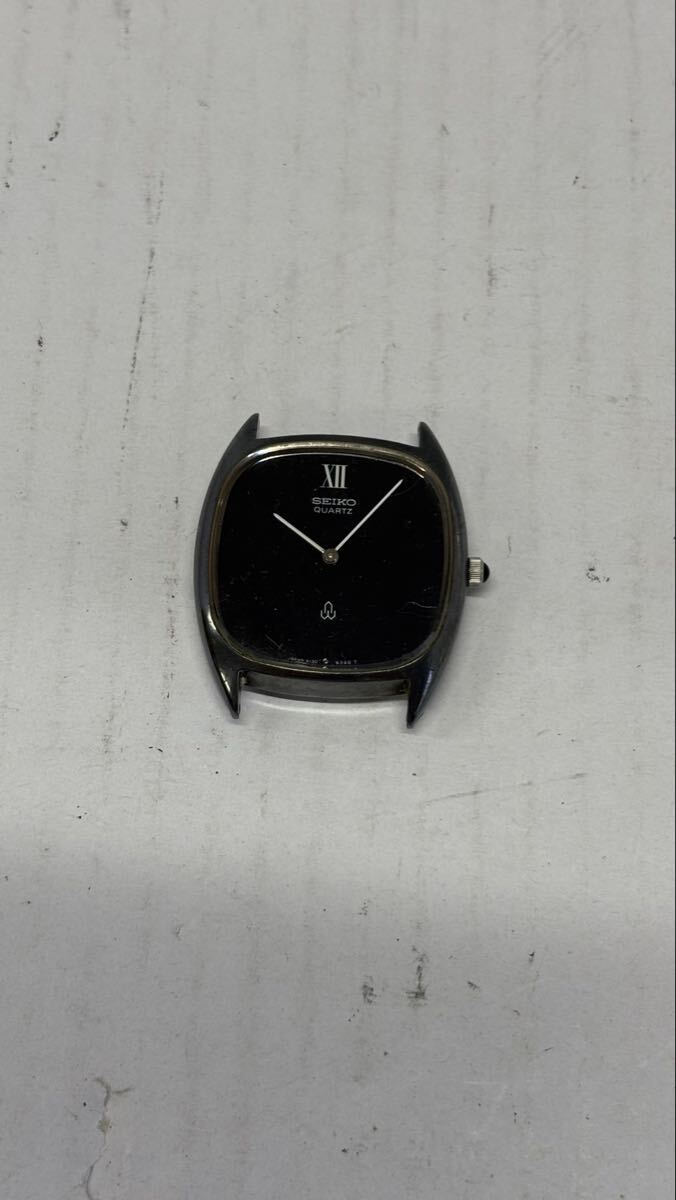 1円　SEIKO 銀無垢　シャリオ　SV885 4130-5330 腕時計　セイコー　メンズ　クォーツヴィンテージ