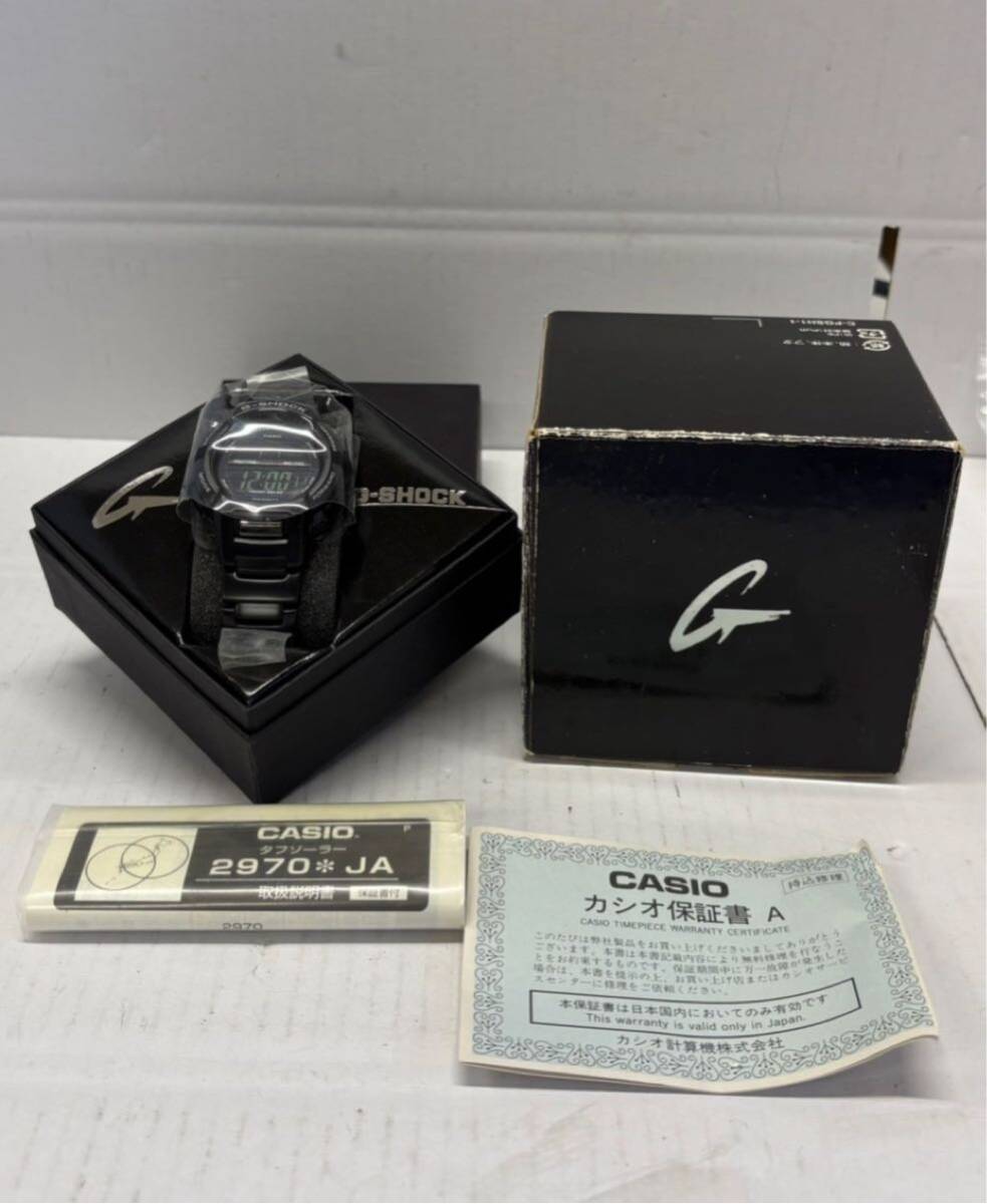 1円　美品　CASIO G-SHOCK GW-600BJ 電波ソーラー　カシオ　ジーショック　腕時計　メンズ　稼働品　付属品完備　メタルブラック