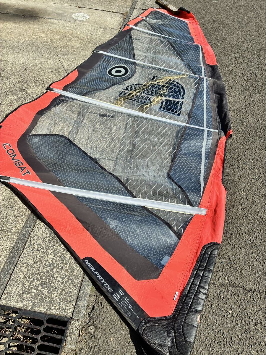 ウインドサーフィン　セイル古くて補修多め　5.0mast400 ruff420 boom165西濃運輸着払い以前に同じようなモノが関東で4000円位 補修あり