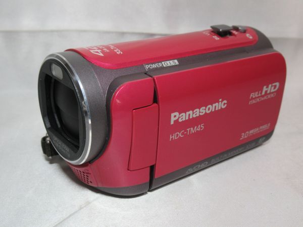 【動作確認済み】Panasonic / パナソニック　HDC-TM45　内蔵メモリー32GB　ベリーピンク　デジタルハイビジョンビデオカメラ　管Z0374