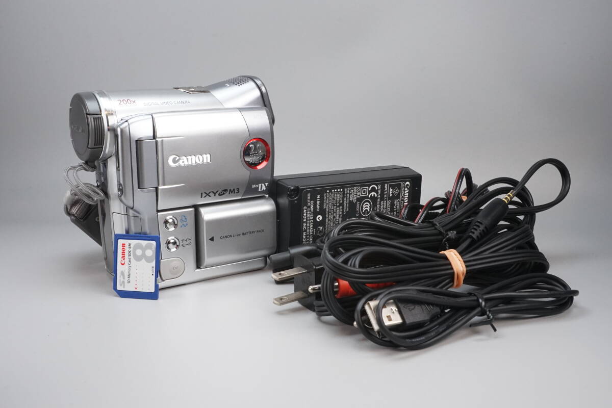 【動作◎完動品】Canon DM-IXY DV M3 デジタルビデオカメラ miniDV 再生/録画OK 付属品あり ダビング用に最適！ IXY DV M3