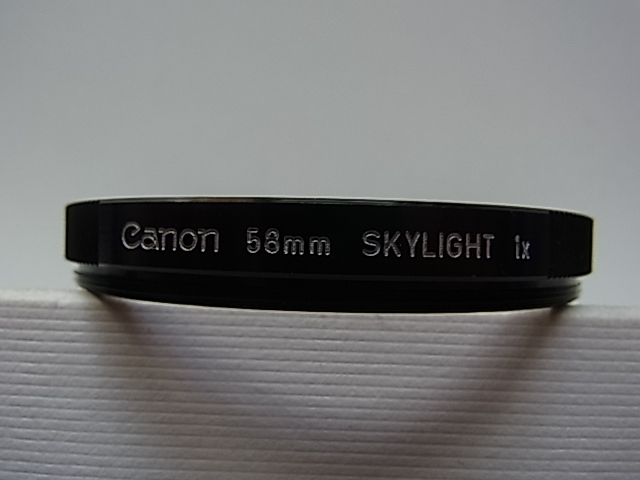 送料110円～　Canon　キャノン　SKYLIGHT　1x　58mm　管理no.22