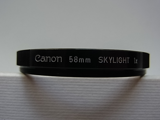 送料110円～　Canon　キャノン　SKYLIGHT　1x　58mm　管理no.7