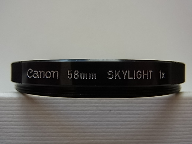 送料110円～　Canon　キャノン　SKYLIGHT　1x　58mm　管理no.37