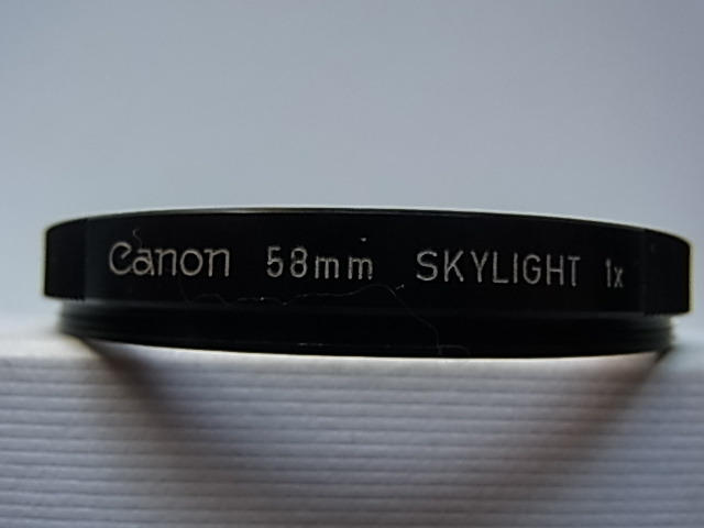 送料110円～　Canon　キャノン　SKYLIGHT　1x　58mm　管理no.25