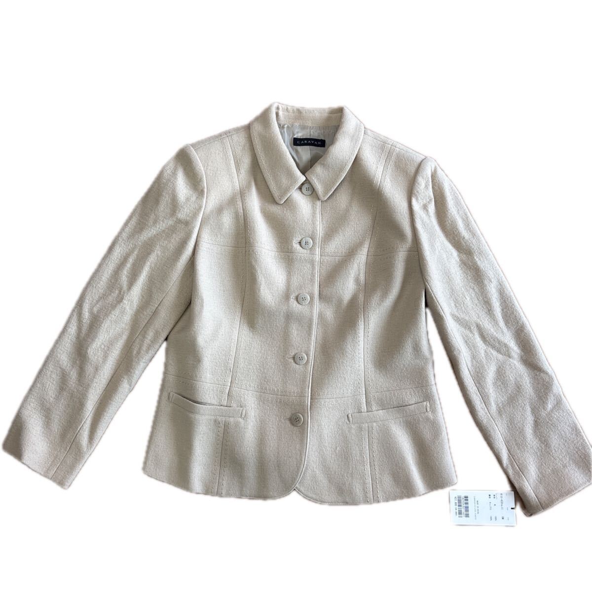 未使用品　Caravan　キャラバン　ジャケット　　レディース　11号　Lサイズ　　バスト87　身長158 　定価37800円