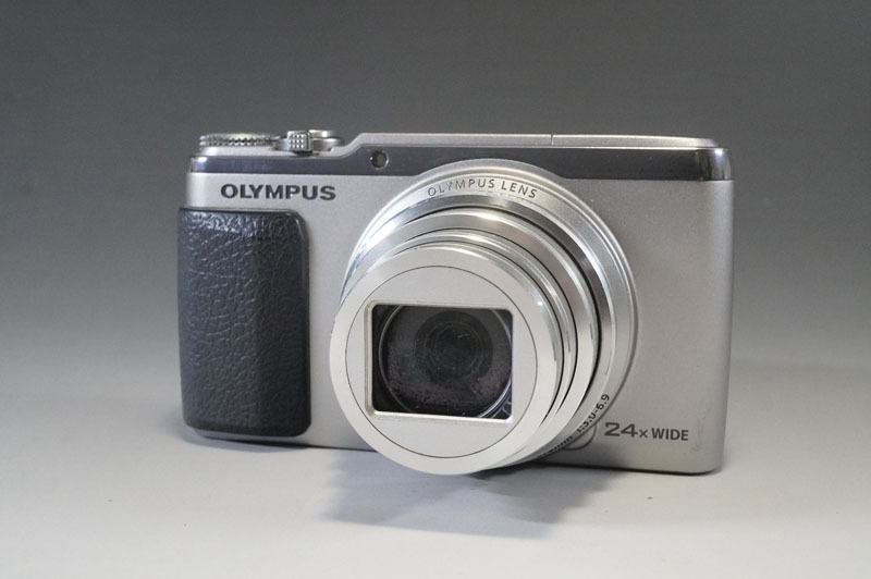 1円~【C674】OLYMPUS／オリンパス　STYLUS　SH-50　シルバー　コンパクトデジタルカメラ　バッテリー付