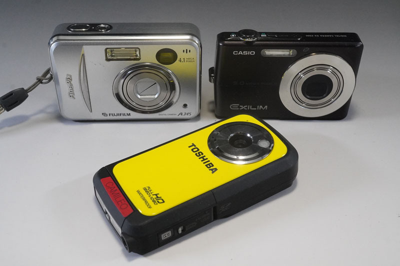 1円~【C664】CASIO／カシオ　EX-Z500　EXILIM　TOSHIBA　CAMILEO　BW10　FUJIFILM/富士フィルム　FinePix　A345　コンパクトカメラ