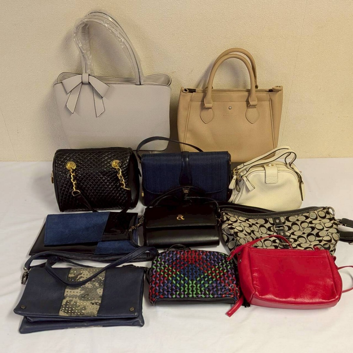 バッグ 鞄 まとめ 大量 セット ハンドバッグ ショルダー クラッチ レディース 検)anySIS JEWEL GENUINER roberto spice Adrina COACH