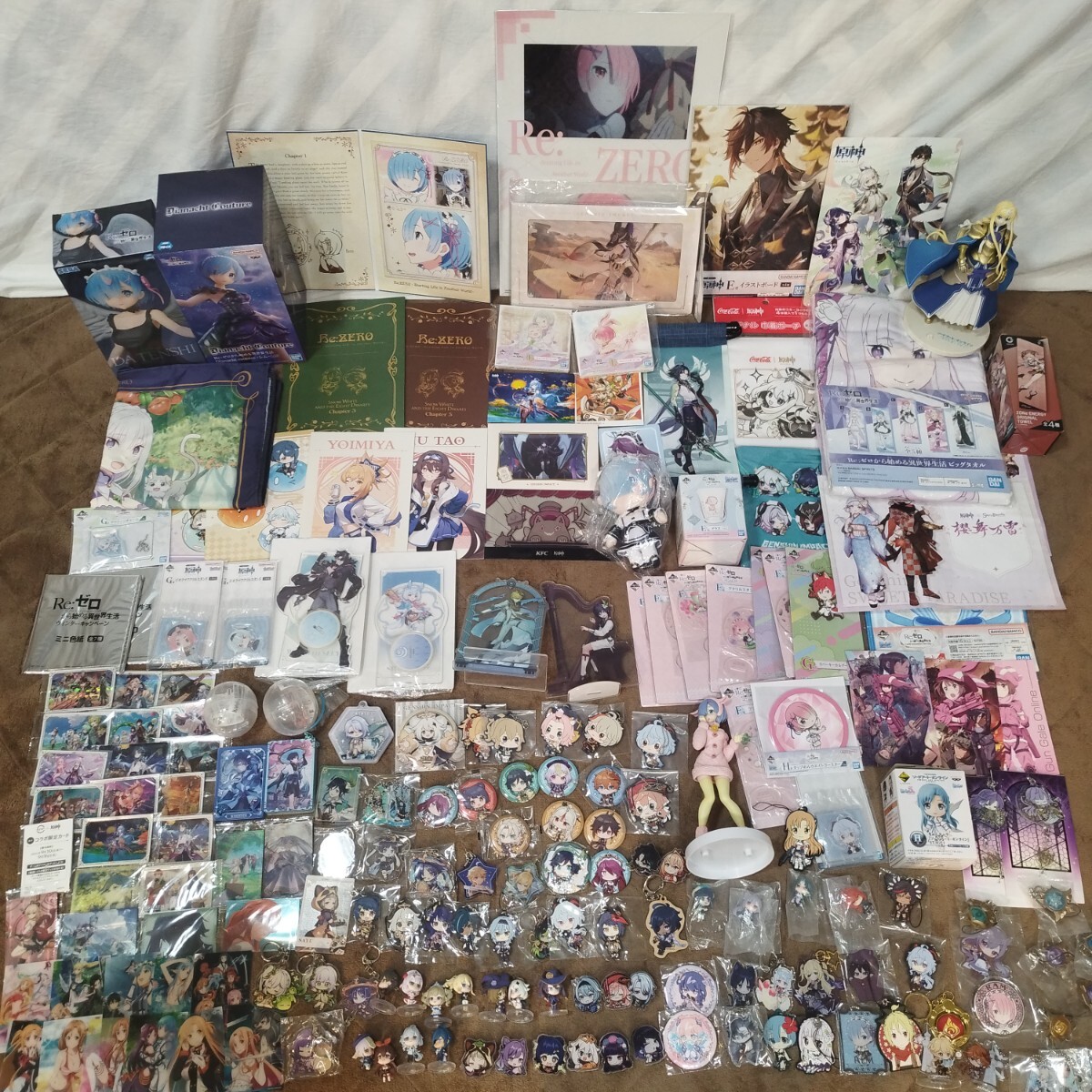 ソードアート・オンライン 原神 葬送のフリーレン フィギュア ぬいぐるみ マスコット 缶バッジ 一番くじ グッズ まとめ 大量 セット SAO 