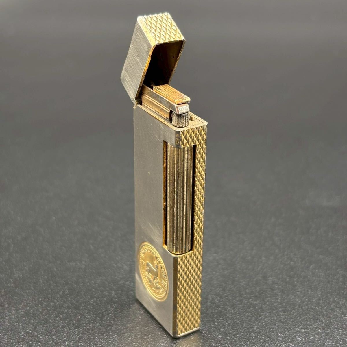 ガスライター ◆ 1/4オンスクルーガーランド金貨モチーフ シルバー ヴィンテージ SH260123-022