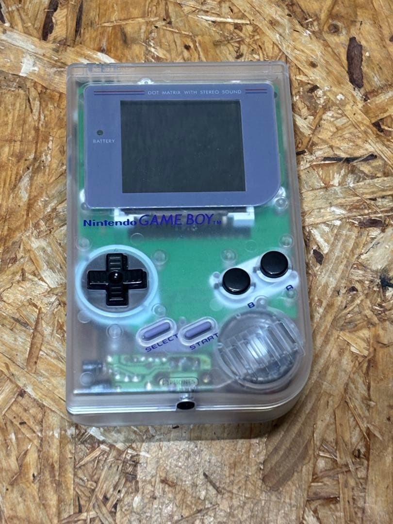 IPS液晶 初代ゲームボーイ 本体 スケルトンクリアケース