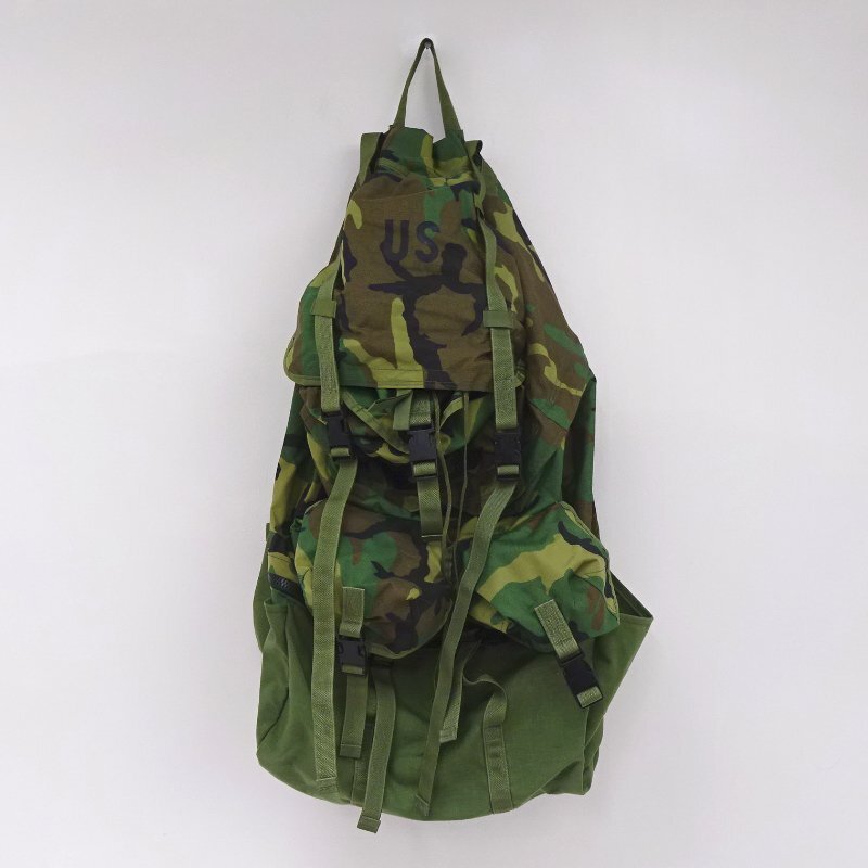 ★中古★EQUIPMENT BAG 大型バックパック 迷彩 難あり 詳細不明★【TY738】