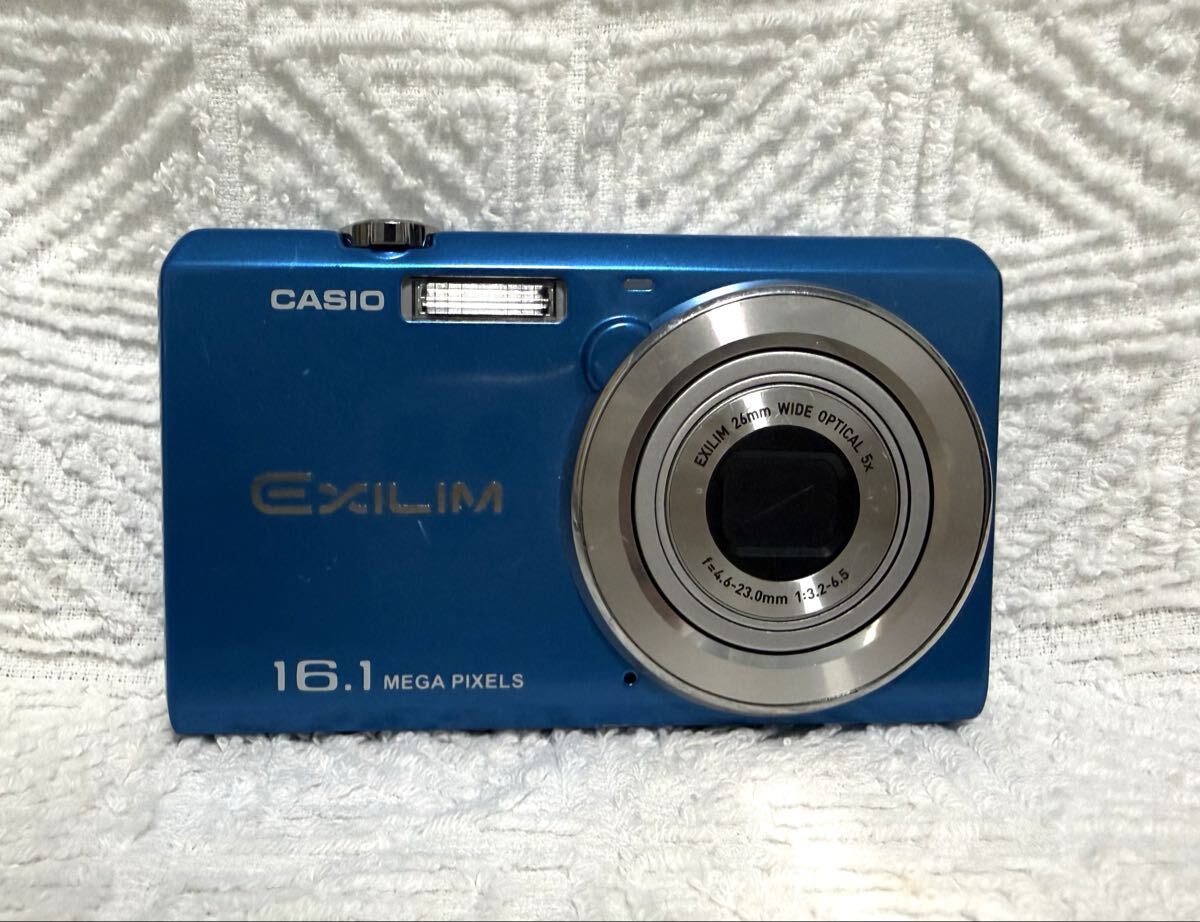 CASIO EXILIM カシオ コンパクトデジタルカメラ ブルー EX-ZS12