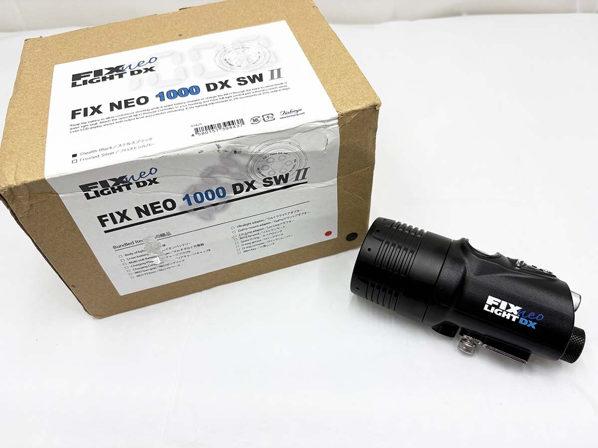 ★美品 フィッシュアイ FIX NEO 1000DX SWⅡ 水中ライト ダイビング 3SW19M