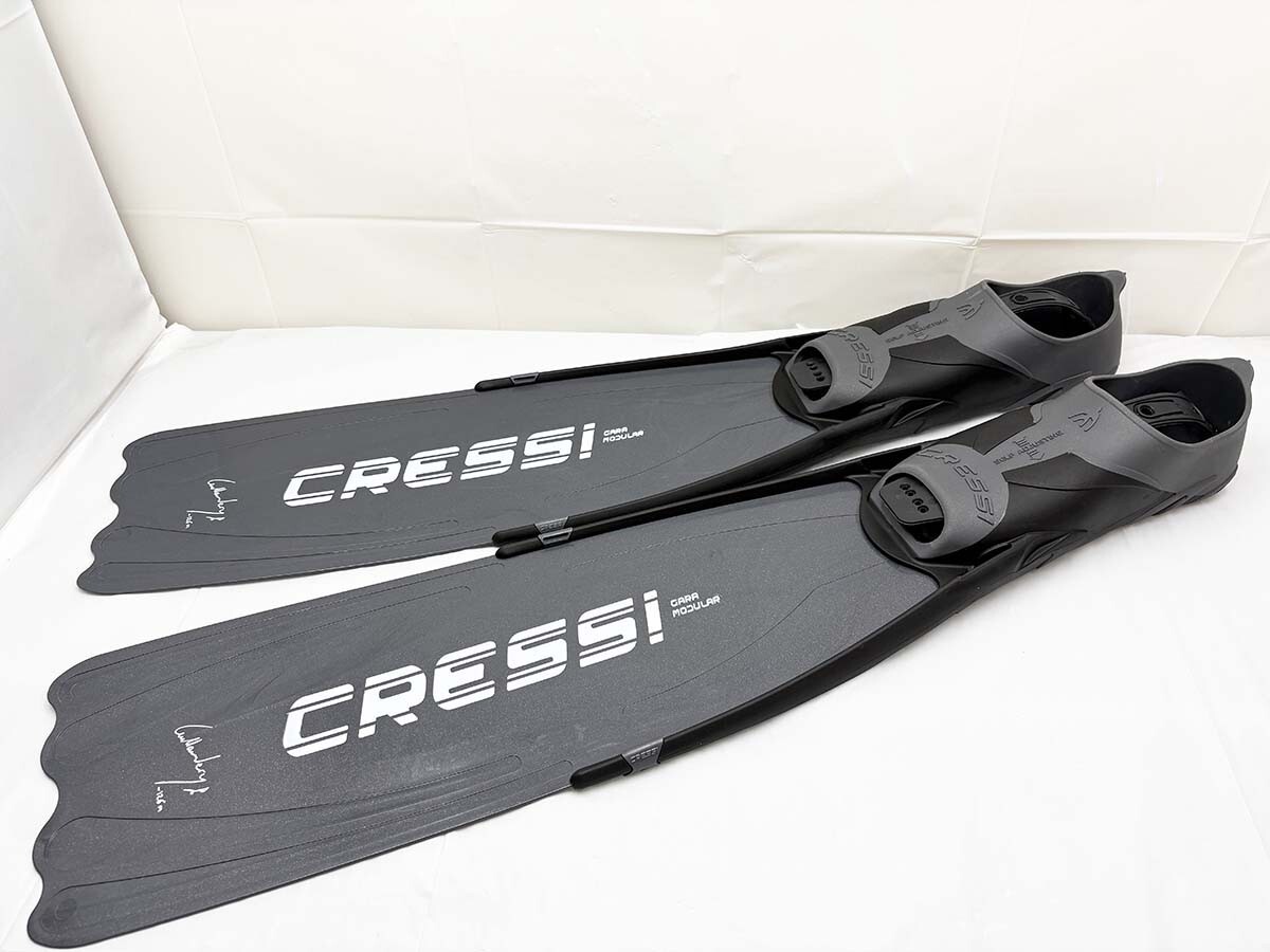 ★美品 CRESSI クレッシーサブ ガラ モジュラー ロングフィン 46-47 サイズ12-13 ダイビング 3CR25B