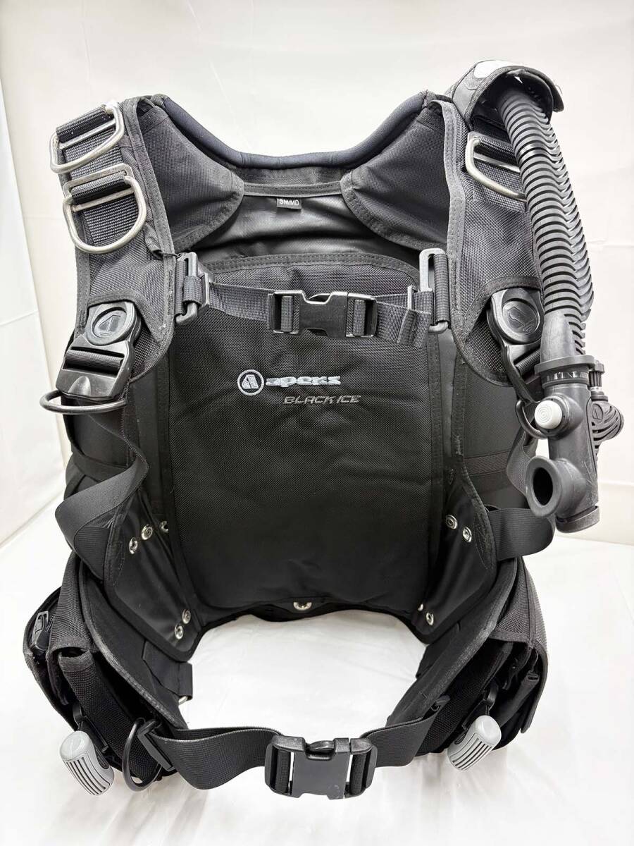 apeks エーペックス BLACK ICE BCジャケット SM/MDサイズ バックフロート ダイビング 3BC2Q