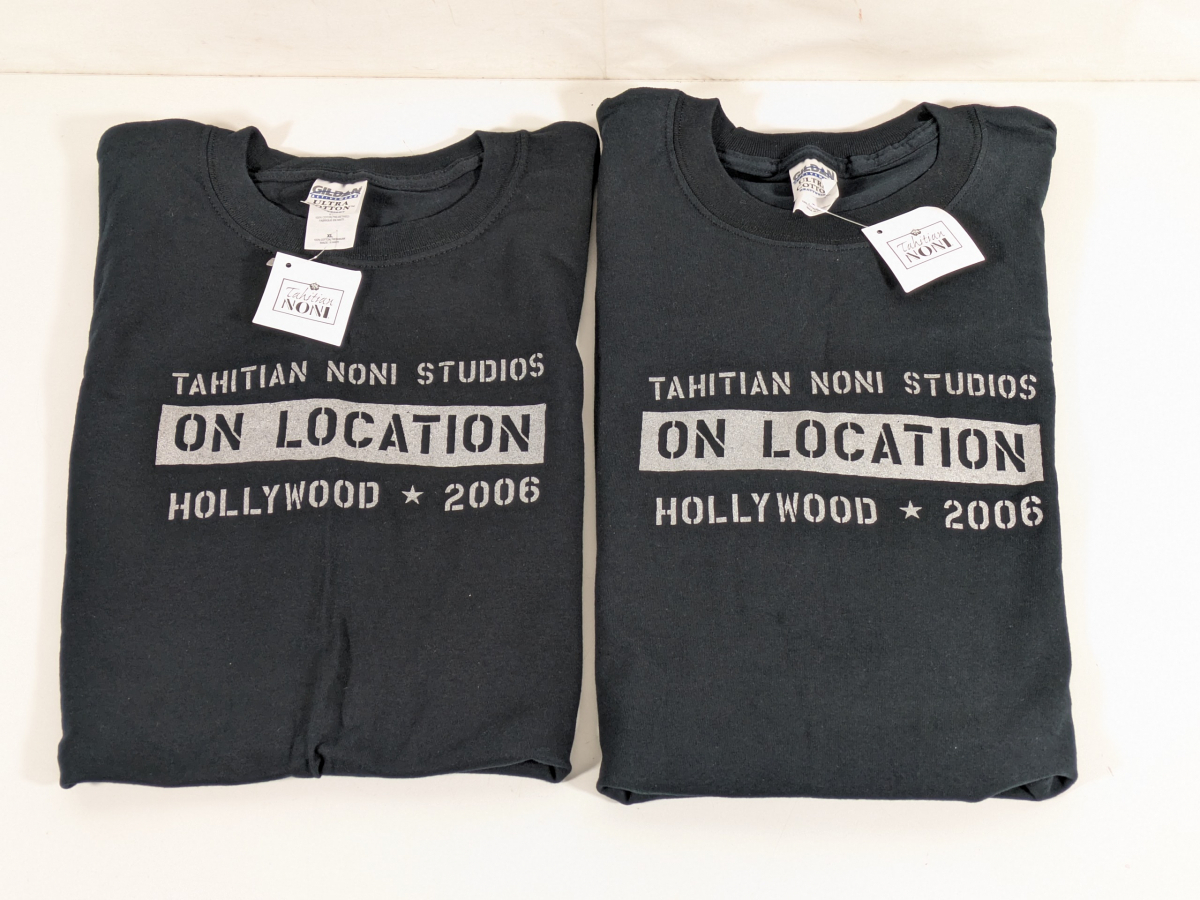 ■★美品 GILDAN ギルダン 半袖 バンT 2枚 バンドTシャツ XL 黒 ブラック コットン 両面プリント タグ付き_SJF_D0313-J00C