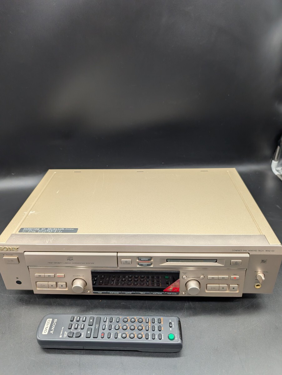 【動作確認済】SONY CDプレーヤー CD MD デッキ リモコン オーディオ機器【MXD-D3】