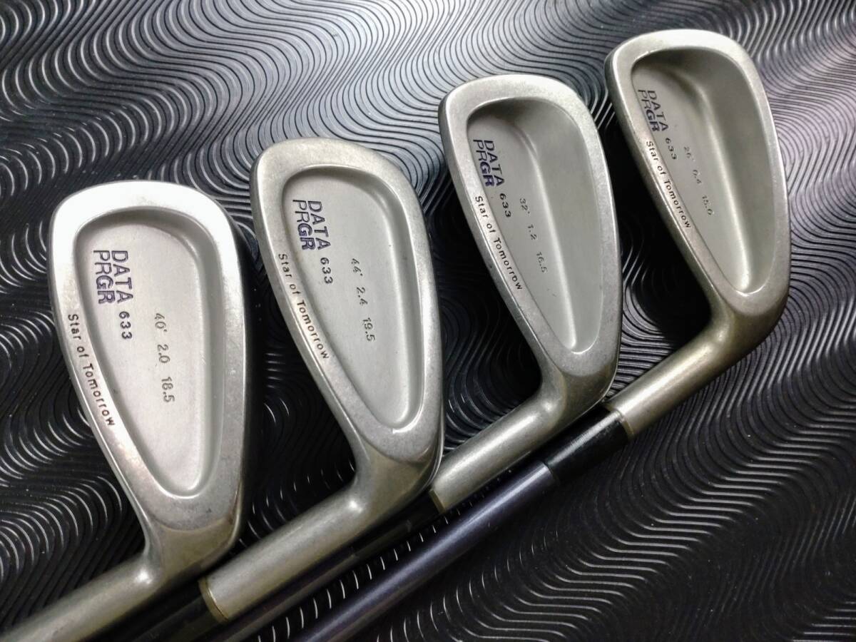 13361-063★アイアン4本セット PRGR DATA633 アイアン オリジナルカーボン 右利き用 4I/6I/8I/9I ゴルフクラブ アイアンセット★