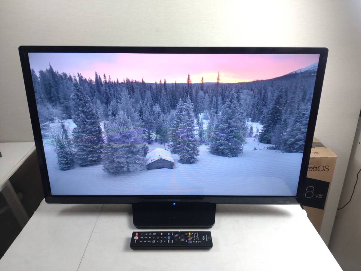 13669-043★FUNAI フナイ 液晶カラーテレビ 32V型(インチ) ダブルチューナー FL-32H1010 2020年製 リモコン付き 通電確認済み★