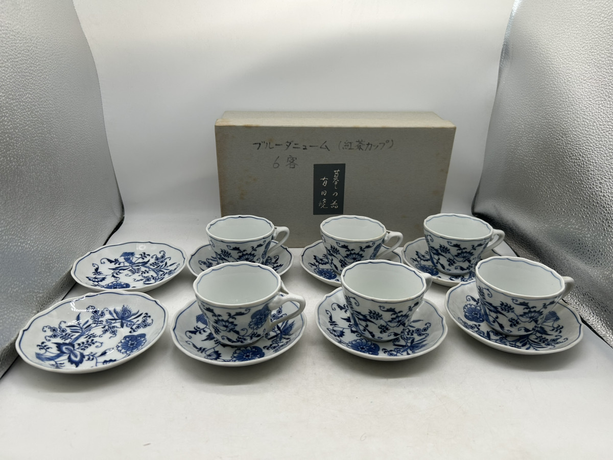 13712-012★ Blue Danube ブルーダニューブ カップ＆ソーサー 青花柄 洋食器/6脚/ソーサー2枚/日本製★
