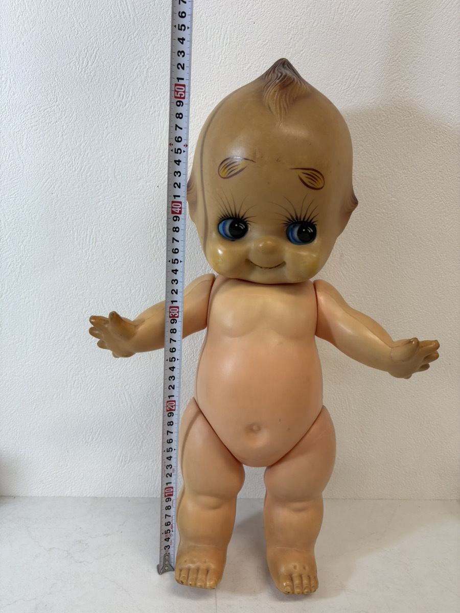 13333-094★ 昭和レトロ 大型 キューピー人形 約53cm ソフビ ビンテージ ドール 置物 当時物★