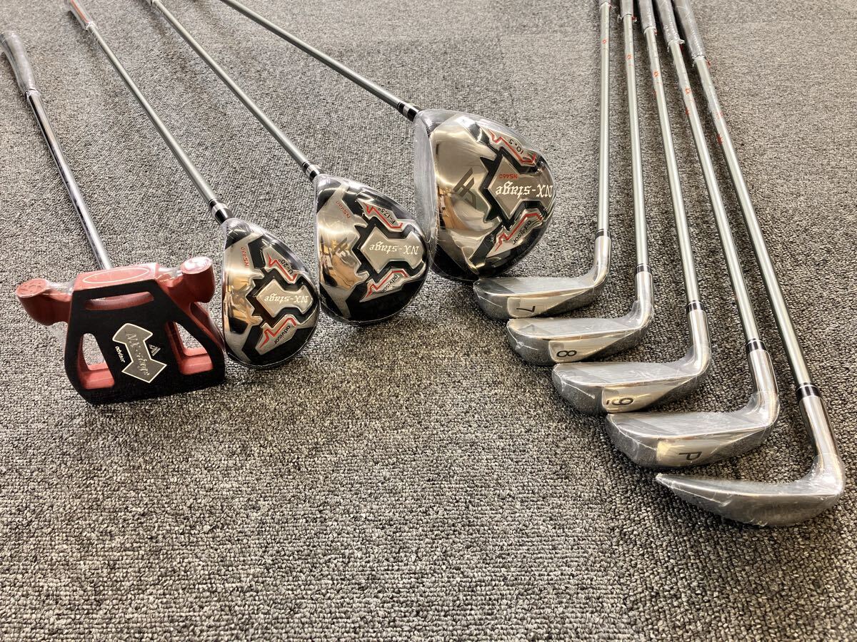 未開封 未使用/advisor アドバイザー/メンズ 男性用/右利き/ゴルフクラブ9本フルセット/ゴルフバッグ付き/ゴルフクラブ一式/初心者向け