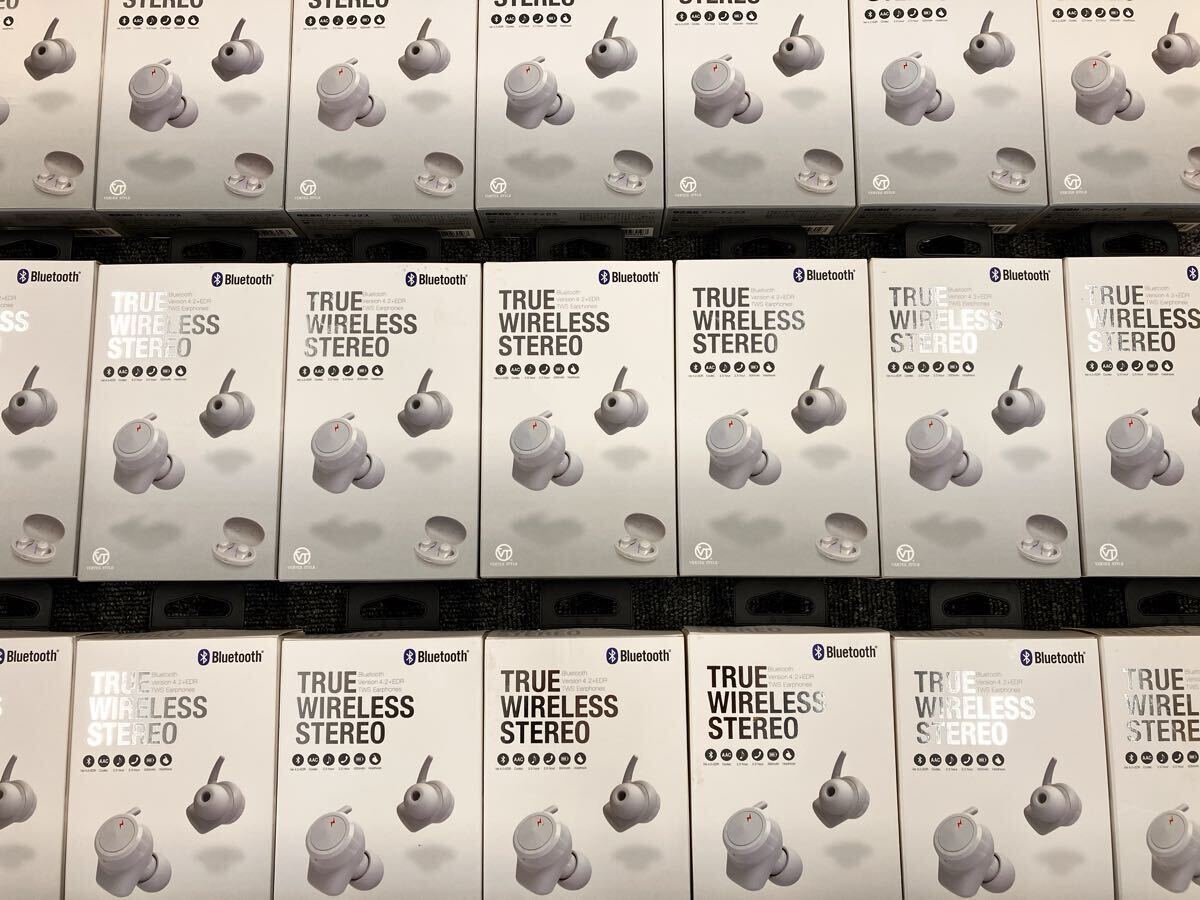 1円〜/すべて未開封 未使用品/ワイヤレスイヤホン まとめ売り/114個/VTH-IC030/Bluetoothイヤホン/ホワイト/まとめて/大量