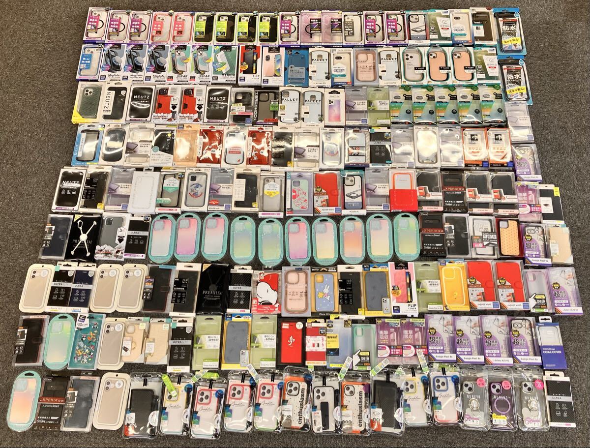 1円～/すべて未開封 未使用品/スマホケース まとめ売り/178個/iPhoneケース Androidケース 携帯ケース/スマホカバー/まとめて/大量