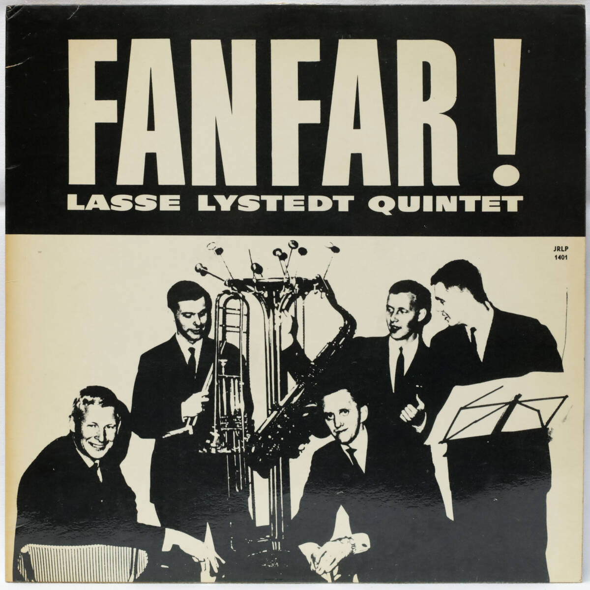 スウェーデン盤オリジナル JAZZ RECORDS JRLP 1401 LASSE LYSTEDT Fanfar! 10インチ 内溝 LEIF HELLMAN / BERNDT EGERBLADH / RAY CARLSON