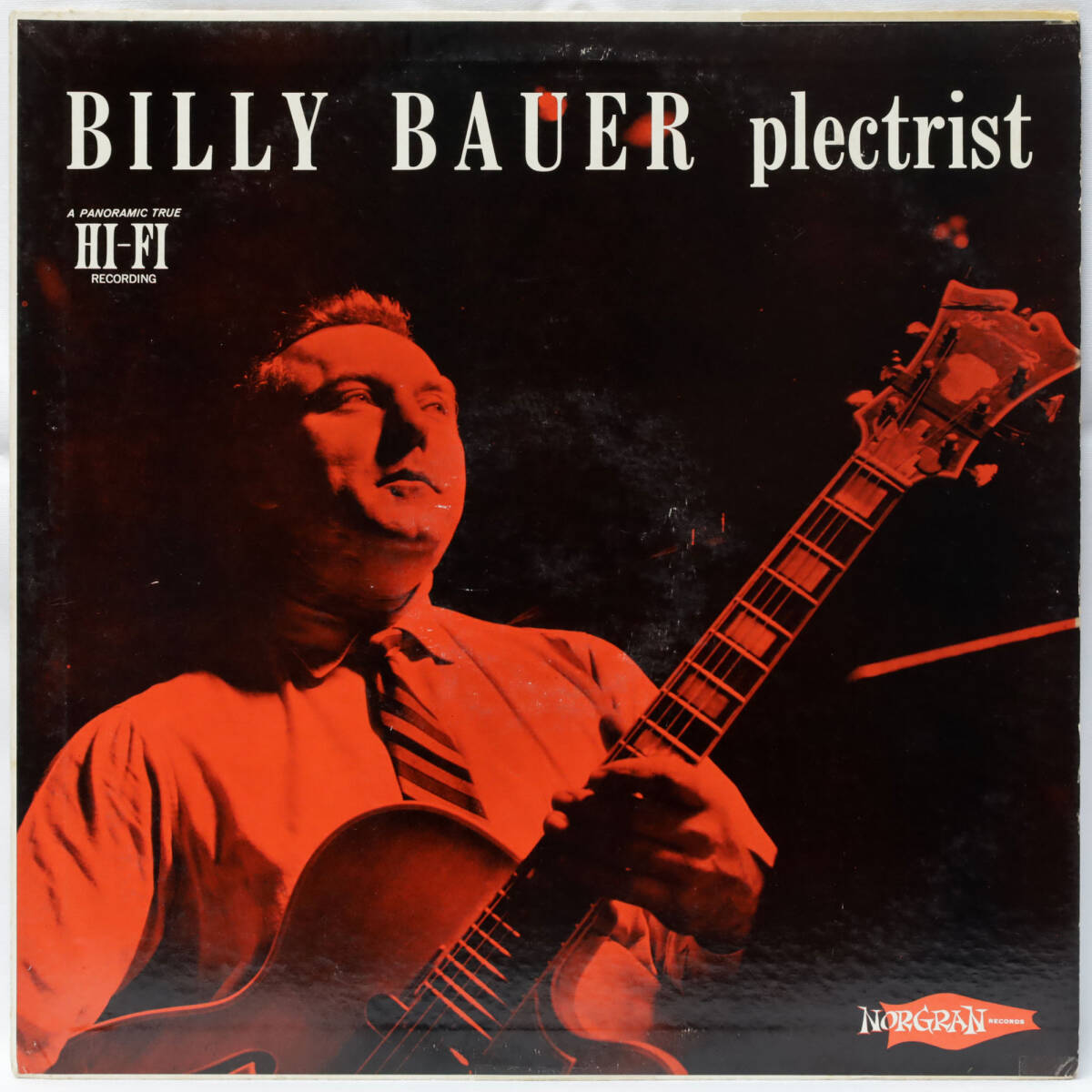 US盤オリジナル NORGAN RECORDS MGN-1082 BILLY BAUER Plectrist 額縁 DG MILT HINTON / OSIE JOHNSON