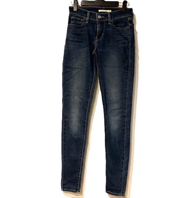 【美品】Levi’s リーバイス デニム 710 SUPER SKINNY レディース サイズ25 インディゴミディアム ジーンズ パンツ スキニー HMY