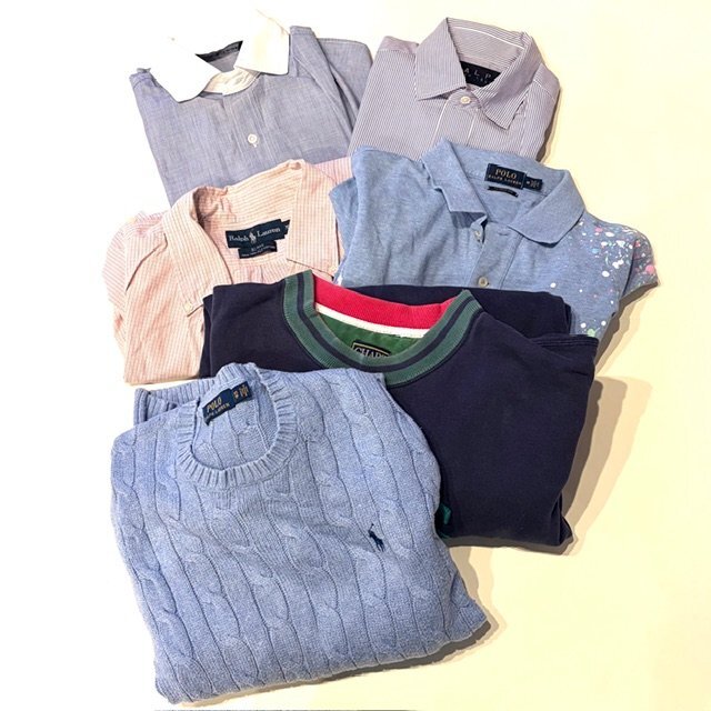 【186005】POLO RALPH LAUREN ポロラルフローレン 6点 まとめ セット メンズ レディース 長袖シャツ トレーナー セーター ブランド HMY
