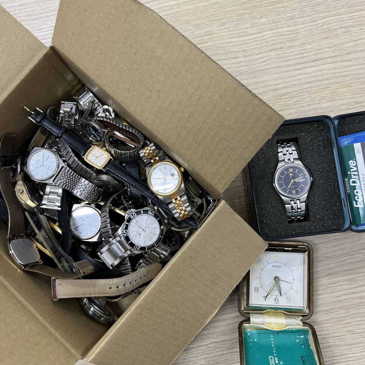 [K0342]【ジャンク/現状品】SEIKO セイコー CITIZEN シチズン ROGATIS 他 クォーツ 時計 腕時計 ベルト メンズ レディース 動作未確認