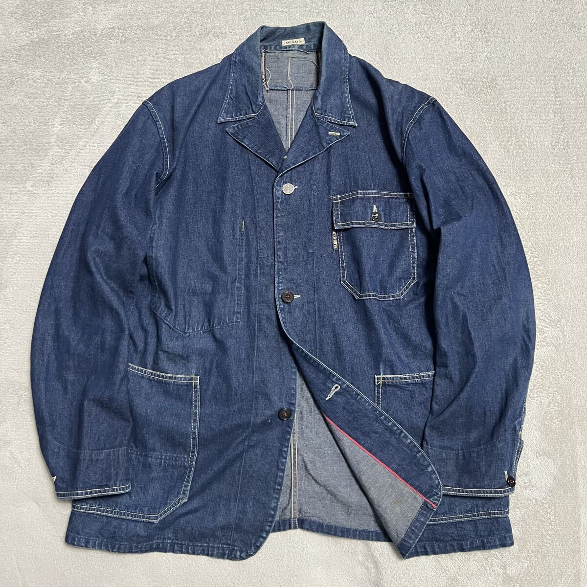 ★激レア★赤耳 ハリウッドランチマーケット BLUE BLUE デニム カバーオール メンズ H.R.MARKET ジャケット ブルーブルー Gジャン R-8836
