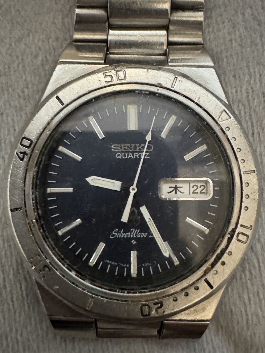 1円スタート　 SEIKO 7546-7040 不動