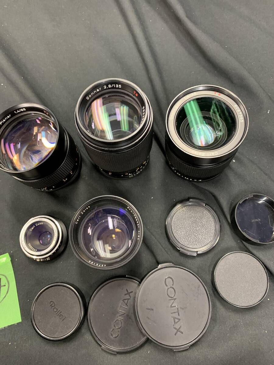 (14) Carl Zeiss Distagon T* 35mm f1.4 80mm 40mm tessar 85mm 135mm コンタックス レンズ まとめ ジャンク