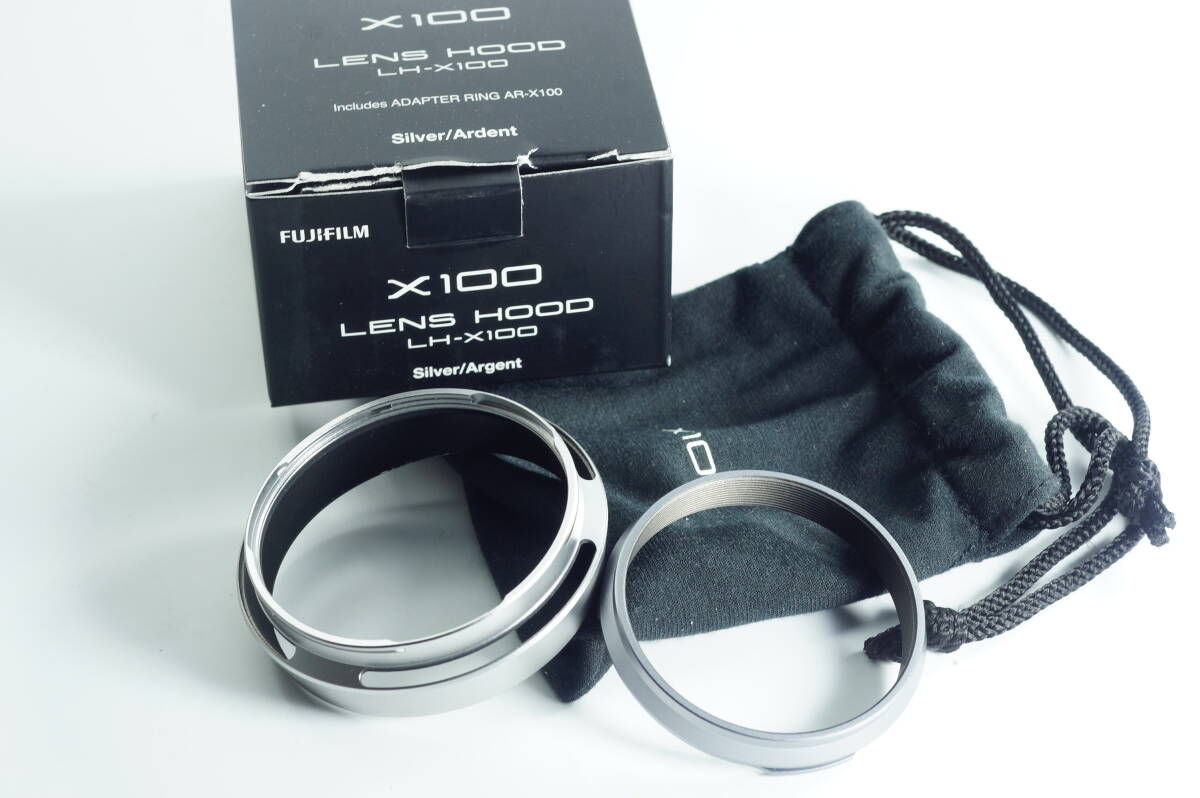 6A キレイ FUJIFILM LH-X100 レンズフード シルバー FinePix X100用 富士フィルム Lens Hood Silver