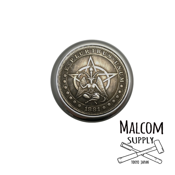 MALCOM SUPPLY製　シフトノブ　Baphomet　ハーレー　ビンテージ