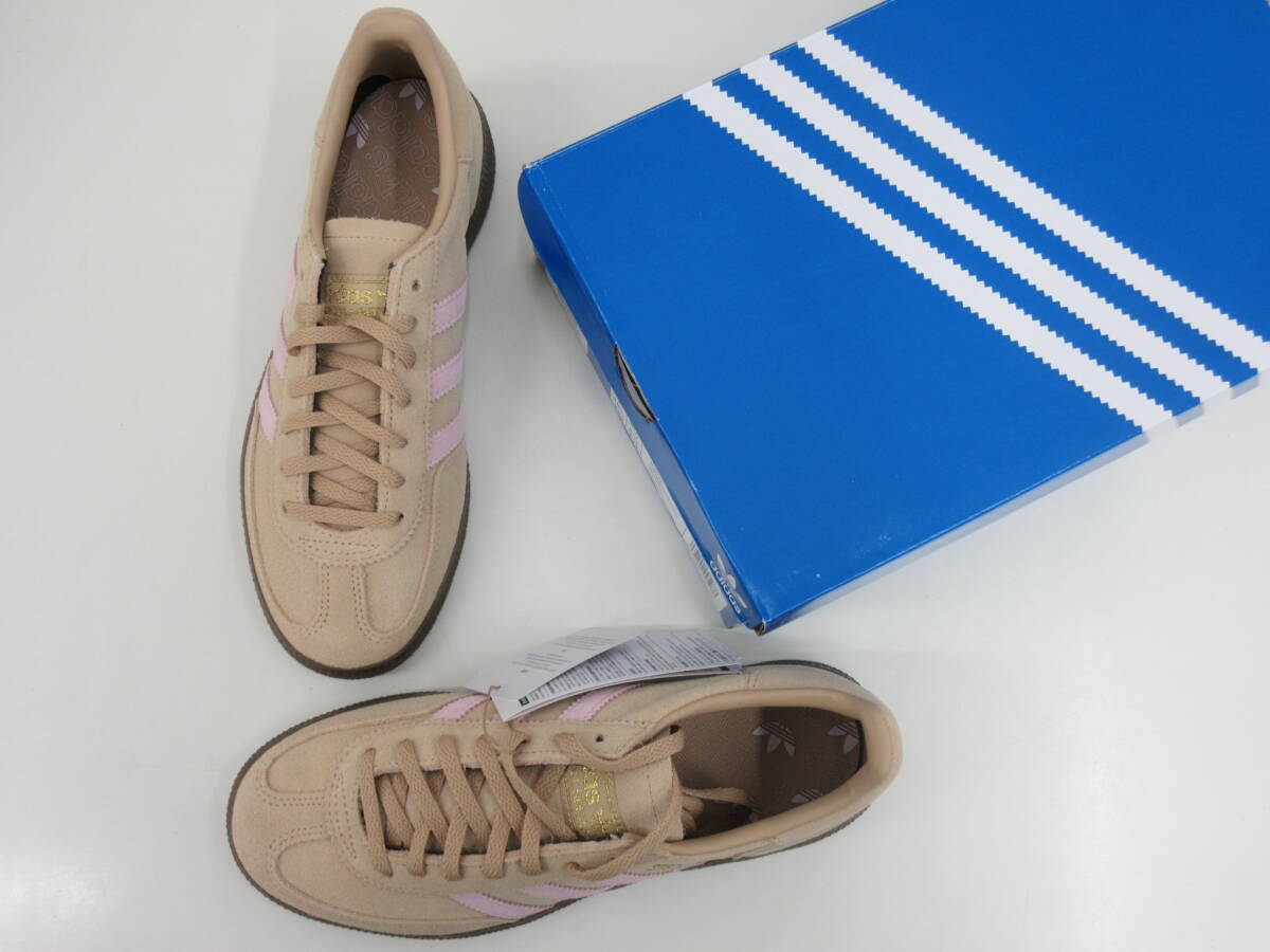 未使用品　adidas　アディダス　HANDBALL SPEZIAL W　ハンドボール スペツィアル　JI2651　24.0cm　ベージュ　スニーカー