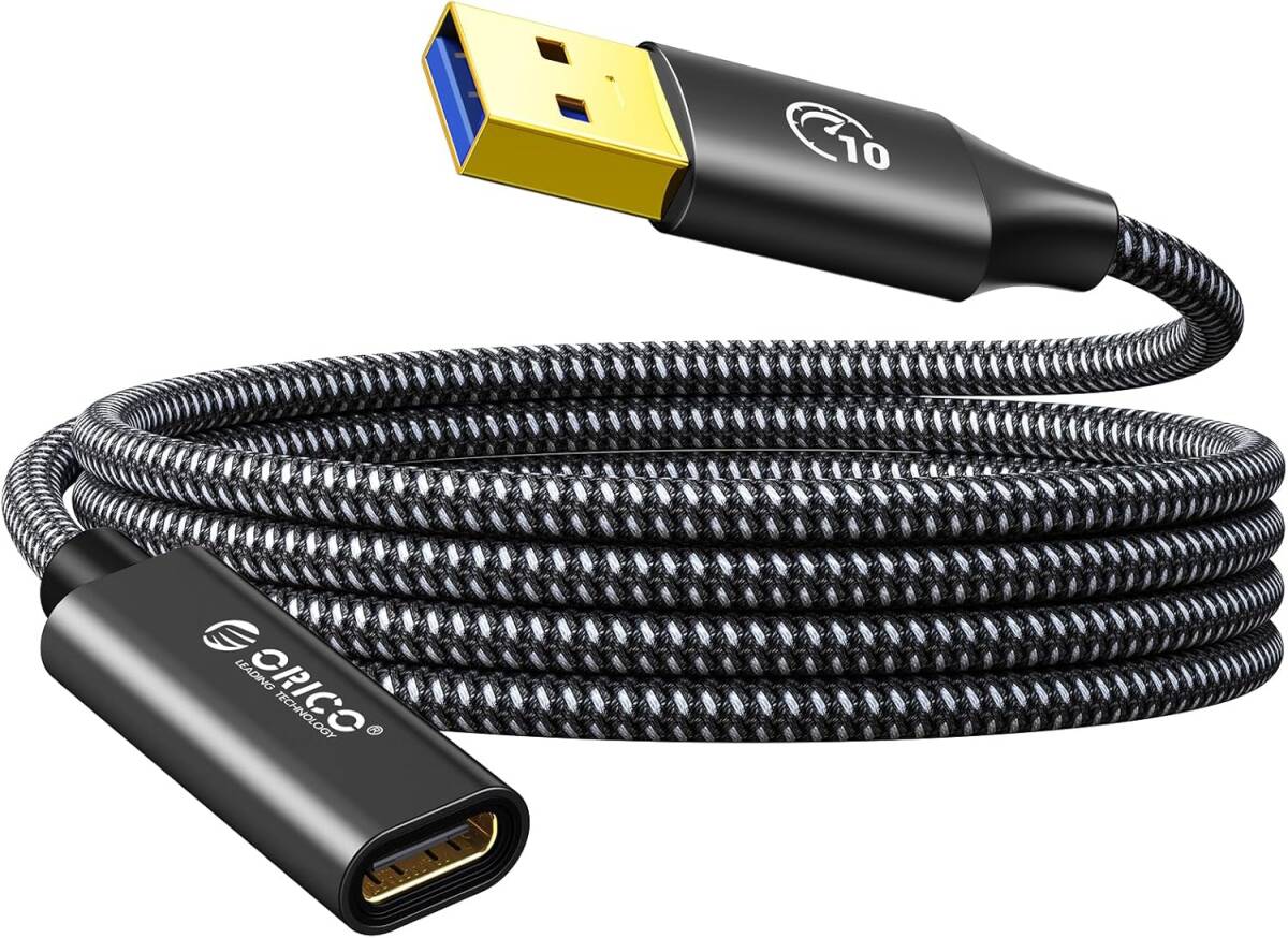 T-592　ORICO USB変換ケーブル 変換アダプタ USB-A (オス) to Type-C (メス) 変換コネクタ USB-A 3.1 Gen2 10Gbps 高速データ転送
