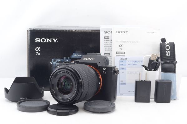 美品★S数3,670回★SONY ソニー α7II ズームレンズキット(SEL2870) ILCE-7M2K 2430万画素 ミラーレス一眼カメラ★元箱付き R5490