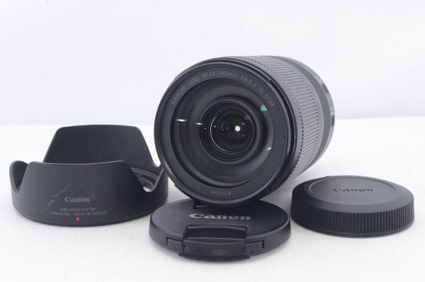 良品★Canon キヤノン RF24-240mm F4-6.3 IS USM フルサイズ 高倍率ズームレンズ R5486