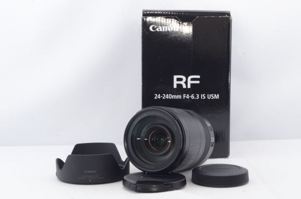 美品★Canon キヤノン RF24-240mm F4-6.3 IS USM フルサイズ 高倍率ズームレンズ★元箱付き R5481