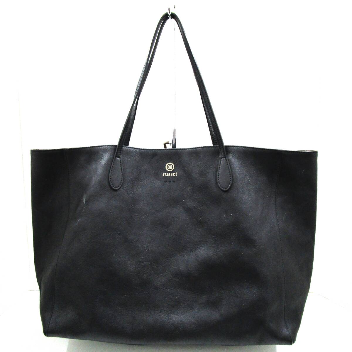 Tラシット RUSSET トートバッグ ブラック 黒系 レザー 