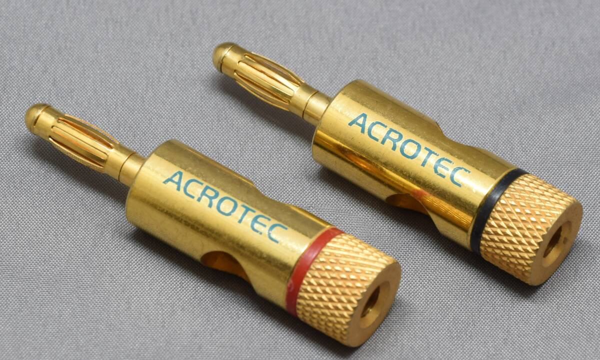 ▲☆【ACROTEC】アクロテック バナナプラグ 2個セット ＋おまけ他社8個★△