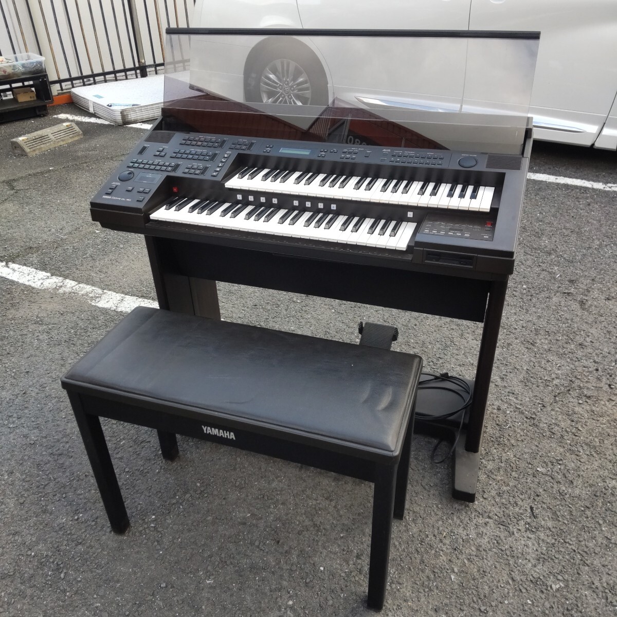 L3P-260310-537 YAMAHA ヤマハ エレクトーン EL-50 椅子付 鍵盤楽器 95年製 楽器 鍵盤 音楽 電子オルガン 直接引取可 音出し確認済み