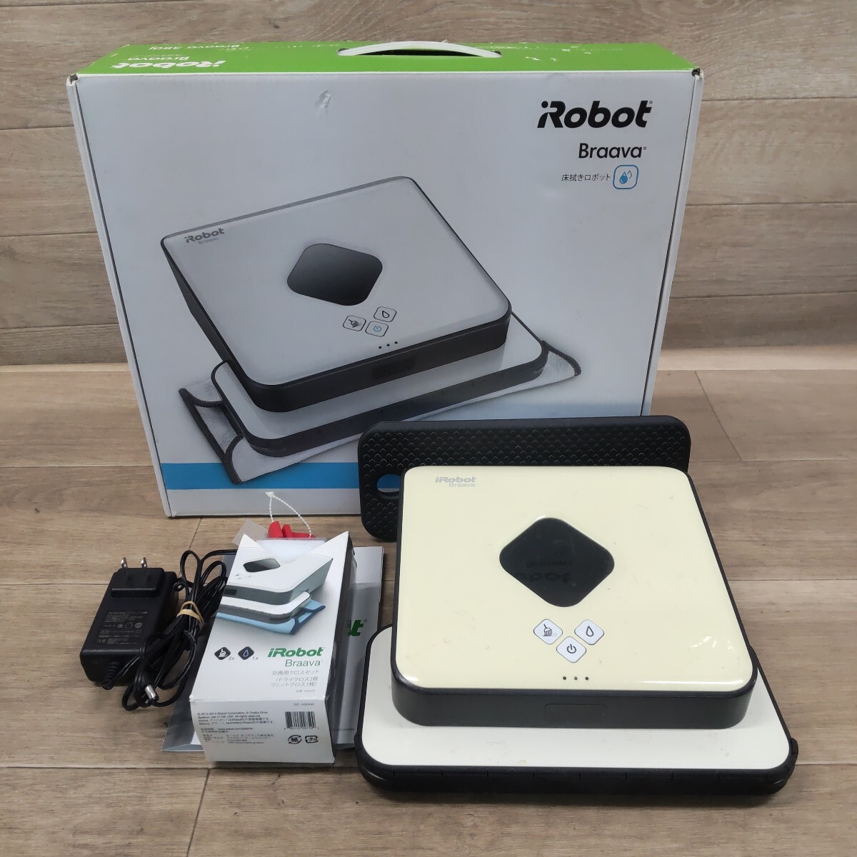 LKT-260313-959 iRobot アイロボット 床拭きロボット Braava 380j お掃除ロボット 掃除 清掃 ブラーバ 床拭き 現状品